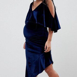 ASOS Maternity Velvet Maxi Dress